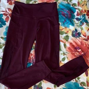 Old Navy active maroon leggings
